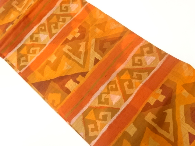 JAPANESE NAGOYA OBI / TSUMUGI / WOVEN ABSTRACT